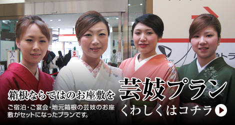 箱根ならではのお座敷を・・・。芸妓プラン