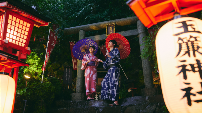 玉簾の瀧と玉簾神社へ